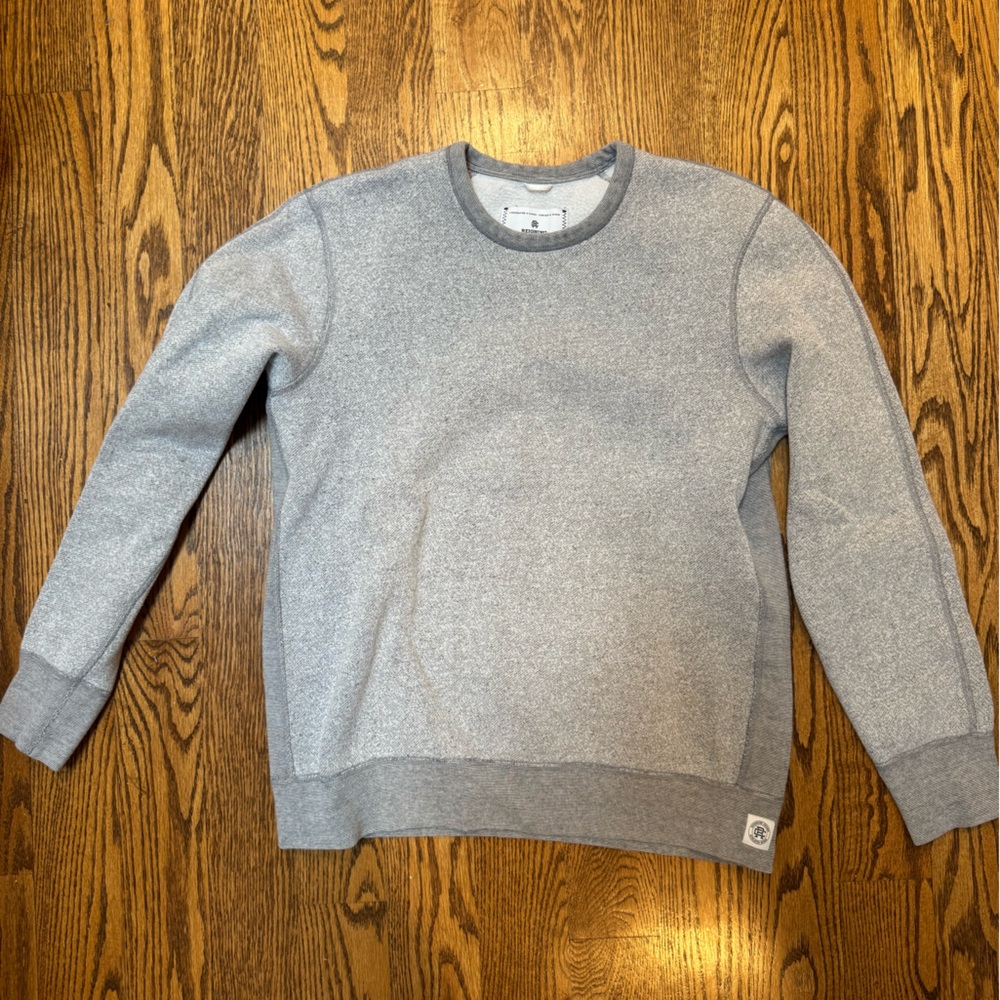 Reigning Champ Light Heather Gray Crewneck Sweatshirt